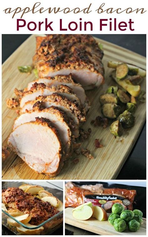 Need an easy & quick weeknight meal? Try this delicious Applewood Bacon Pork Loin Filet Recipe. Family favorite in just 30 minutes! Applewood Pork Tenderloin Recipes, Applewood Bacon Pork Tenderloin, Applewood Smoked Bacon Pork Loin, Bacon Pork Loin, Pork Loin Filet, Pork Loin Oven, Pork Loin Recipes Oven, Filet Recipes, Loin Recipes