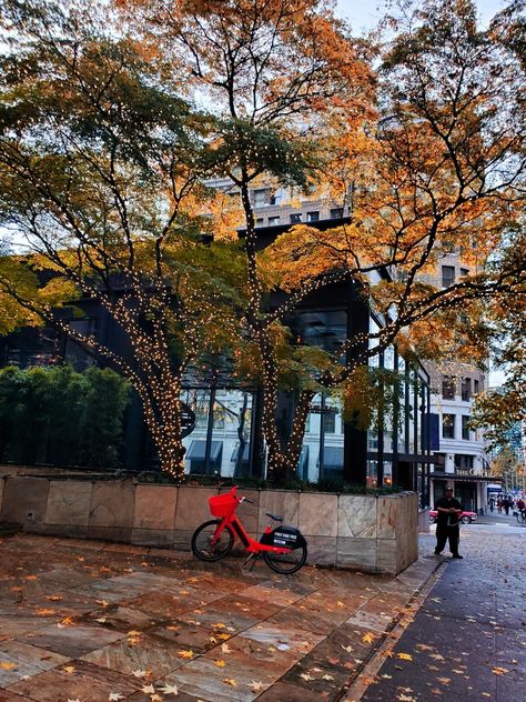 Rainy Washington Aesthetic, Seattle Living Aesthetic, Rainy Seattle Aesthetic, Seattle Fall Aesthetic, Rainy Romance, Seattle Washington Aesthetic, Rainy Seattle, Seattle Aesthetic, Seattle Life