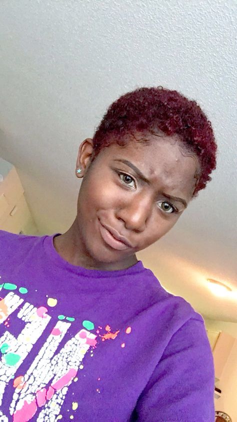 Red twa Burgundy Twa, Twa Hair Color, Red Twa, Twa Haircuts, Natural Short Cuts, Twa Natural Hair, Short Natural Haircuts, Short Natural Hairstyles, Twa Hairstyles