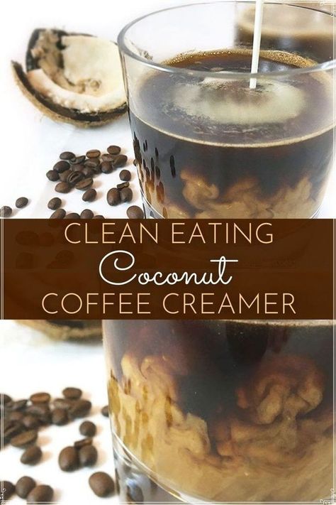 Coconut Milk Creamer Recipe, Coconut Coffee Creamer, Coconut Milk Creamer, Healthy Coffee Creamer, Coconut Milk Coffee, Coconut Creamer, Flavored Coffee Creamer, Coffee Creamer Recipe, Creamer Recipe