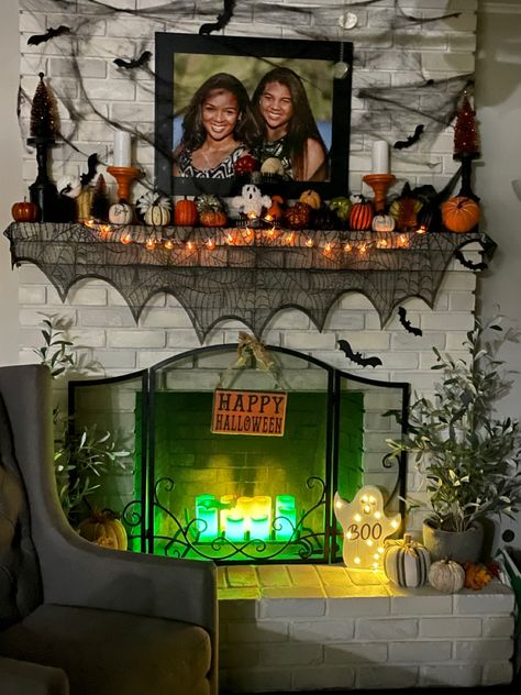 Halloween Fireplace, Halloween 3, Happy Halloween, Fireplace, Holiday Decor, Halloween, Quick Saves