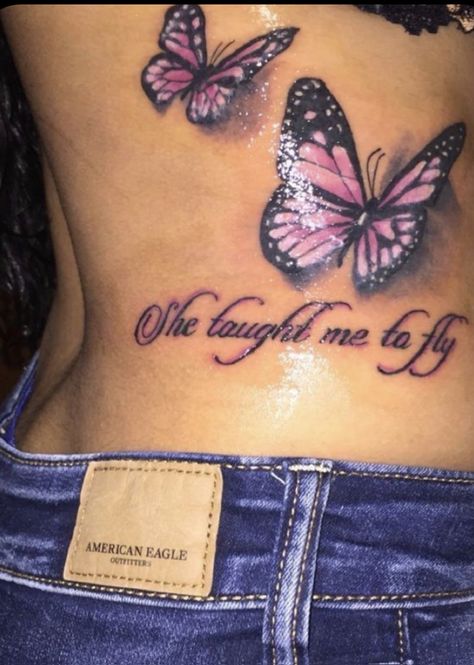 Remembrance Tattoos, Cute Hand Tattoos, Butterfly Tattoos For Women, Snakebites, Inspiration Tattoos, Pretty Tattoos For Women, Daughter Tattoos, Dope Tattoos For Women, Thigh Tattoos Women