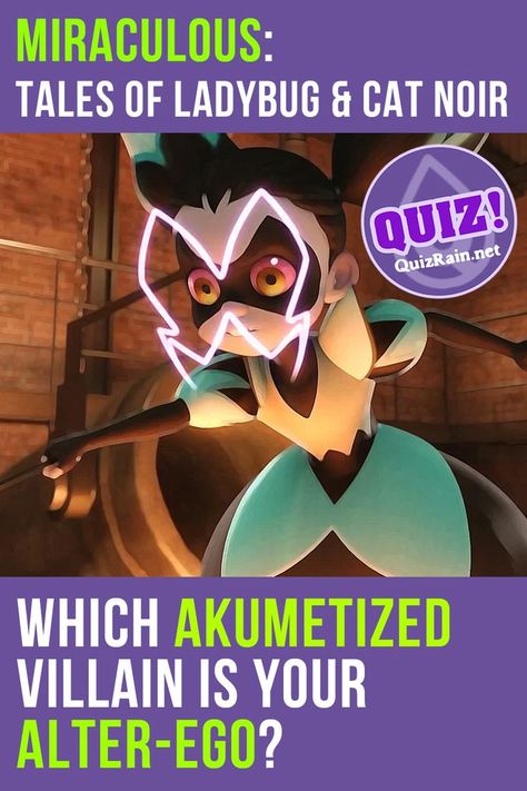 Miraculous Quiz, Miraculous Ladybug Villains, Ladybug Cat Noir, Miraculous Ladybug Movie, Fun Quiz, The Lorax, Cat Noir, Alter Ego, Miraculous Ladybug