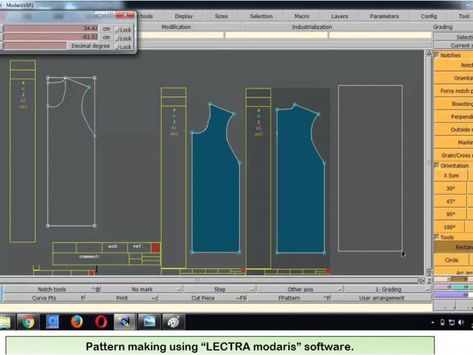 Pattern making using “LECTRA modaris” software Parts Of A Sewing Machine, Pattern Making Software, Cad Software, Garment Manufacturing, Stitch Fabric, Cad Cam, Industrial Sewing Machine, 3d Pattern, Fabric Paper