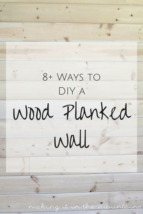 Looking to create a wood planked wall in your home? These DIY plank wall tutorials are a great place to start! Pickled Wood Walls, Drywall Alternatives For Walls, Diy Plank Wall, Wood Plank Walls, Wall Planks, Home Remodeling Diy, Plank Walls, Diy Remodel, Wood Beds