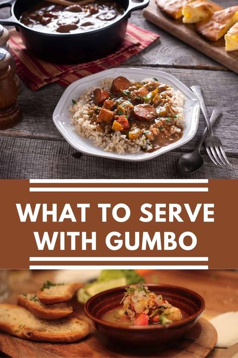 One big bowl of gumbo with a list of some of the tastiest sides? Count me in! CookingChew shares the best side dishes to serve with gumbo in this guide. Christmas Gumbo, What Side Dish Goes With Gumbo, What Goes With Gumbo, Side Dish For Gumbo, What Goes With Gumbo Dinners, Gumbo Dinner Party, Sides With Gumbo, Gumbo Dinner Sides, Gumbo Sides Dishes