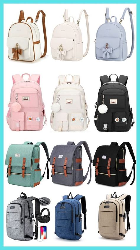 Are you looking for a school bag for your children? Here are a few examples that will help them better organize their school supplies. Stylish School Bags For Women, Small Bags For School, Pretty Backpacks For School, Cute School Bag Aesthetic, Cute Bags For School Backpacks, Stylish Bags For College, School Bags Aesthetic, School Bags For Girls Student, College Bags For Women