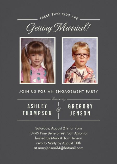 Fun Engagement Party, Engagement Party Planning, Wedding Invitations With Pictures, Engagement Humor, Funny Wedding Invitations, Wedding Party Invites, Engagement Party Wedding, Engagement Party Invitations, Wedding Humor