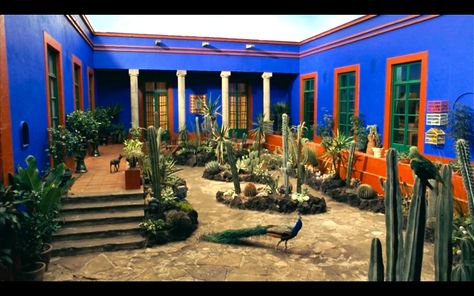 frida kahlo film set Frida Movie, Mexican Hacienda, Mexico Design, Potted Plants Outdoor, Mexican Home Decor, Mexican Home, Yellow Houses, Diego Rivera, Film Inspiration