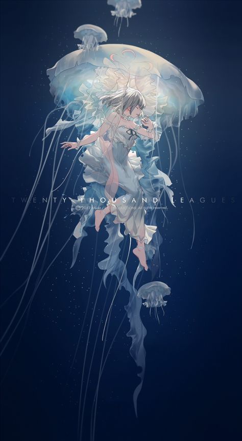 ArtStation - ee, M4 M4 Have Inspiration, Jelly Fish, Poses References, Arte Fantasy, 판타지 아트, Anime Artwork, Manga Drawing, Anime Scenery, 그림 그리기