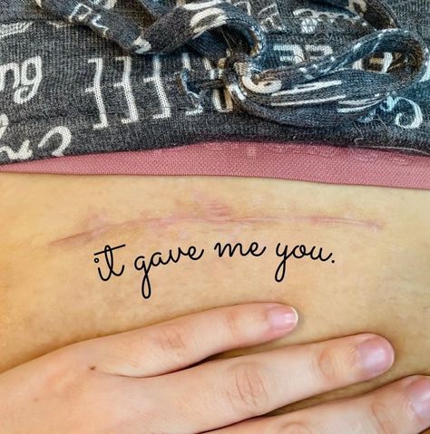 Section Tattoo, C Section Tattoo, Mothers Quotes, Mother Tattoos For Children, Mother Tattoos, C Section, Mother Quotes, Tiny Humans, Tattoos And Piercings