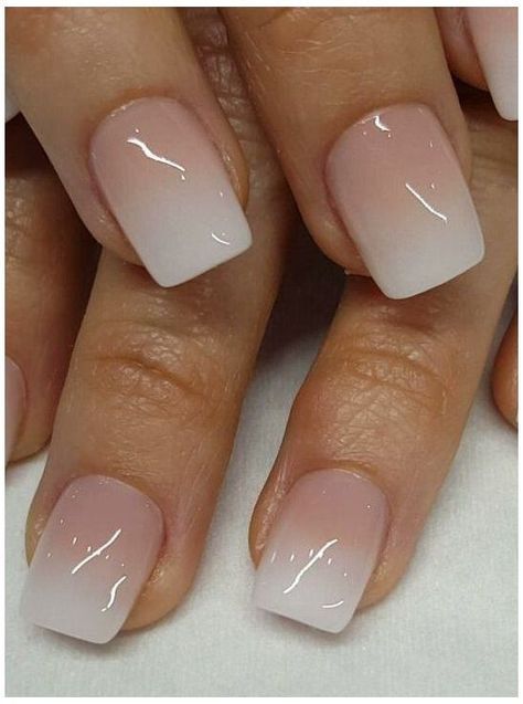 +30 Top Short Ombre Nails - POLYVORE - Discover and Shop Trends in Fashion, Outfits, Beauty and Home Ombre Gel Nails, Unghie Sfumate, Nails Sparkle, Pink Ombre Nails, Ombre Acrylic Nails, Basic Nails, Ombre Nail Designs, Nails Polish, Sparkle Nails