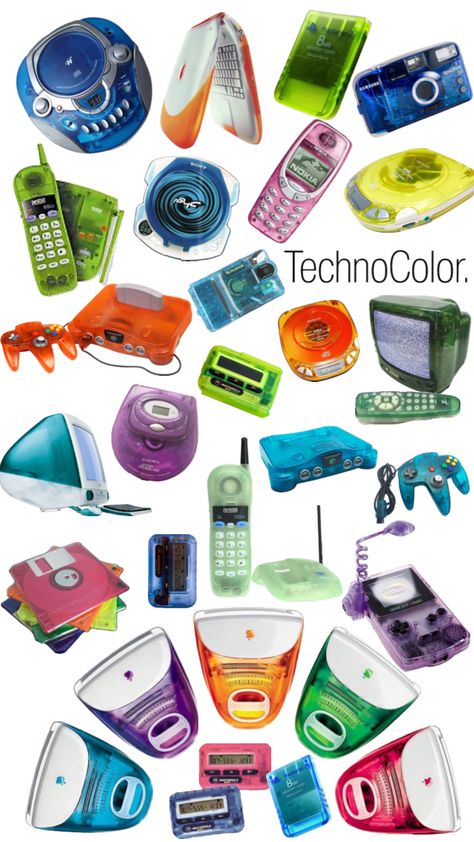 Y2k Memories: Transparent Technology #y2k #00snostalgia 00s Nostalgia, Old Technology, Retro Gadgets, 2000s Nostalgia, Cool Tech, Retro Futurism, Retro Aesthetic, Y2k Aesthetic, Retro Gaming