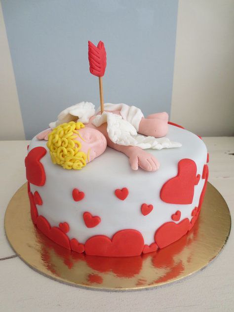 Cupid Cake, Divorce Cake, Family Divorce, Newly Single, Singles Awareness Day, Anti Valentines Day, Bridal Clutch, Food Art, Wedding Cakes