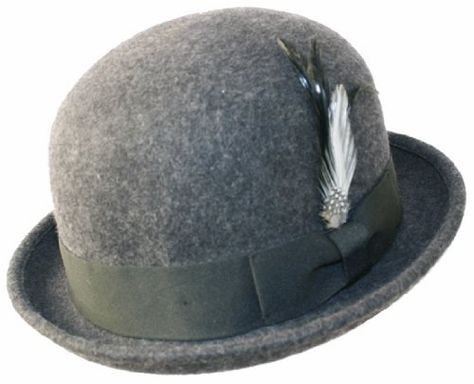 Man Classic 100 % Wool Felt Crushable Soft Winter Derby Vintage Bowler Cloche Cute Cap Shape Feather Fedora Hat Upturn Brim Black Brown Grey... Cute Cap, Cute Caps, Soft Winter, Shower Caps, Mens Costumes, Fedora Hat, Wool Felt, Riding Helmets, Fedora