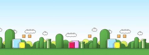 super mario Cover Photos For Twitter, Game Landscape, Cool Facebook Covers, Fb Timeline Cover, Covers Facebook, Cover Photos Facebook, Timeline Cover Photos, Fb Banner, Facebook Header