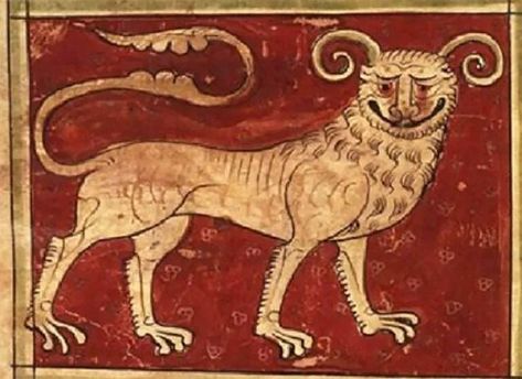 Medieval Artists Were Really Bad At Drawing Lions - 9GAG Medieval Beasts, Medieval Creatures, Medieval Illustrations, Medieval Bestiary, Medieval Drawings, Medieval Artwork, Medieval Paintings, Lion Drawing, Medieval Life