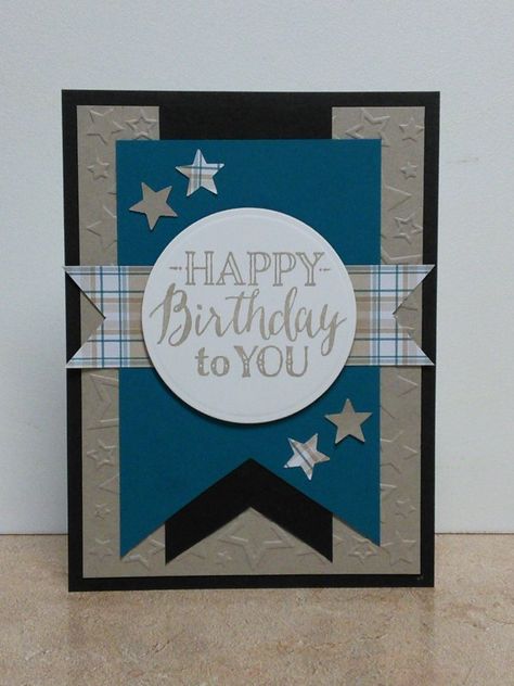 Masculine Cards Handmade, 21st Birthday Cards, Birthday Card Craft, Homemade Birthday Cards, Masculine Birthday Cards, Birthday Cards For Boys, Bday Cards, Boy Cards, Birthday Card Design