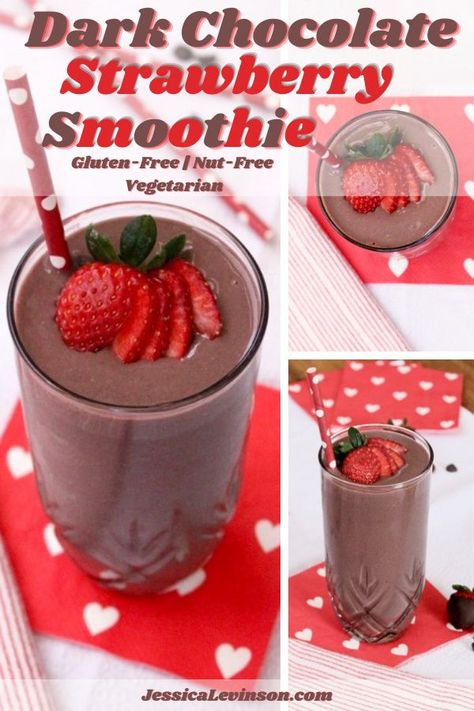 Chocolate Fruit Smoothie, Dark Chocolate Smoothie, Chocolate Covered Strawberry Smoothie, Fruit Shakes Recipes, Healthy Chocolate Strawberry Smoothie, Strawberry Smoothie No Yogurt, Chocolate Breakfast Smoothie, Chocolate Strawberry Protein Shake, Strawberry Soy Milk Smoothie