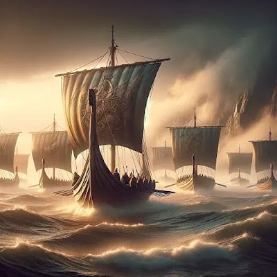 Viking Slavery Viking Ship Concept Art, Viking Long Ship Tattoo, Viking Ship Painting, Old Viking Art, Viking Longship Art, Maiden Tattoo, Viking Saga, Viking Ships, Viking Warriors