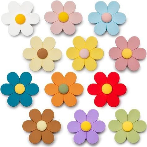 Amazon.com: SUNURS 3D Flower Cute Fridge Magnets for Locker, Colorful Strong Decorative Funny Refrigerator Magnets for Whiteboard, Kitchen, and Office (Large & 12 Pieces) : Home & Kitchen Cute Fridge Magnets, Cute Fridge, Locker Magnets, Refrigerator Decoration, Office Whiteboard, Flower Cute, Flower Magnets, Kitchen Magnet, Resin Material