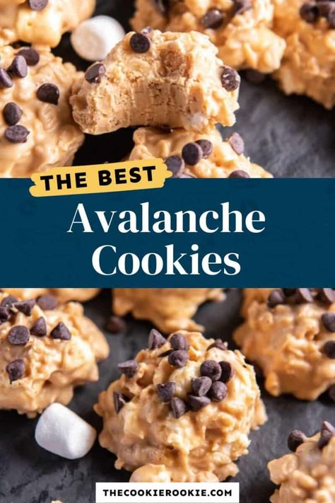 Avalanche Cookies, Peanut Butter White Chocolate, Melted White Chocolate, Super Cookies, Christmas Yummies, Cookie Cake Pie, Christmas Meal, Xmas 2022, Rice Krispie Cereal