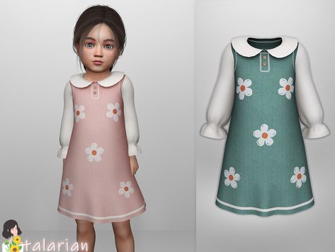 The Sims Resource - Zuri Dress Zuri Dress, Sims 4 Toddler Clothes, Sims Download, Sims Baby, Sims 4 Traits, Sims Houses, Child Clothes, Free Sims 4, Sims 4 Children