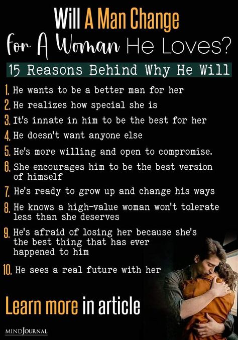 Lovely Woman Quotes, A Man Changes For The Woman He Loves, A Man Will Change For The Right Woman, When A Man Loves A Woman, My Dream Man, Man Loves A Woman, What Do Men Want, Relationship Expectations, Teen Stuff