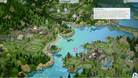 Sims 4 Copperdale Map With Lot Sizes San Myshuno, Sims 4 House Design, High School Years, Sims House Design, Dating World, You're Amazing, Island Living, Sims Community, Electronic Art