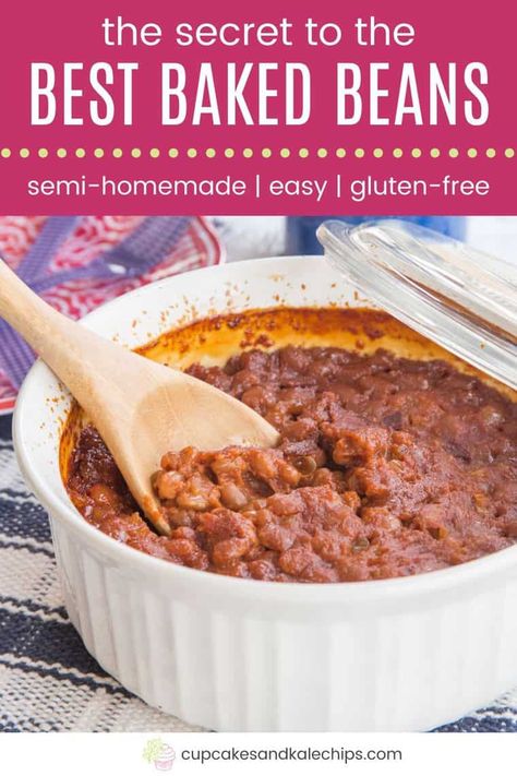 Easy Baked Beans Recipe, Homemade Baked Beans Recipe, Baked Beans From Scratch, Simple Baked Beans Recipe, Canned Baked Beans, Best Baked Beans, Easy Baked Beans, Easy Summer Side Dishes, Barbecue Side Dishes