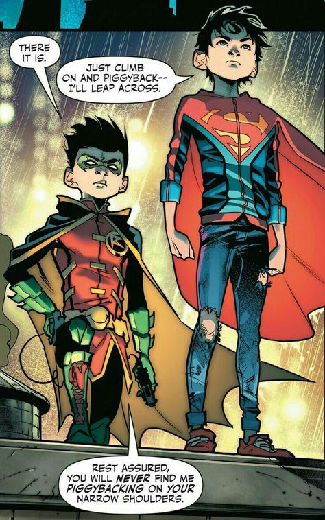 Supersons-DC Comics Jonathan Kent, Super Sons, Univers Dc, Arte Dc Comics, Dc Comics Artwork, Damian Wayne, Batman And Robin, Dc Comics Characters, Batman Family