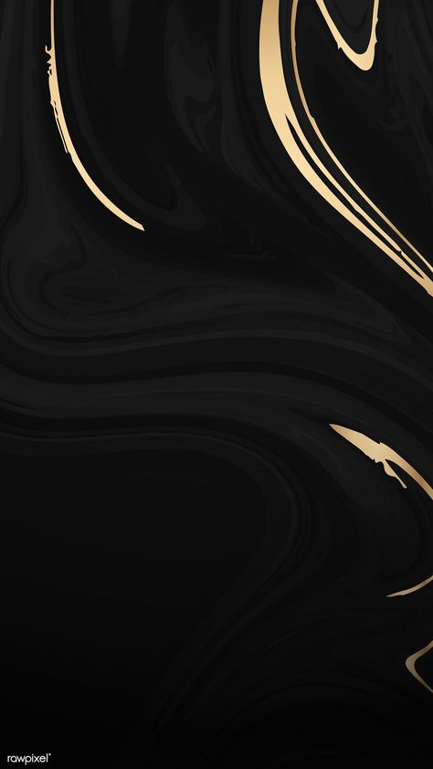 Gold and black fluid patterned mobile phone wallpaper vectorม 4k iphone and mobile phone wallpaper | premium image by rawpixel.com / Kappy Kappy Black And Gold Aesthetic Background, Black Gold Wallpaper, Black And Gold Wallpaper, Black And Gold Pattern, Gold And Black Wallpaper, Gold And Black Background, Black And Gold Aesthetic, Mobile Phone Wallpaper, 4k Wallpaper Iphone