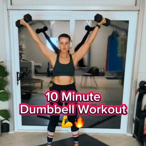 🇮🇪Lynne Ward | Fitness Trainer | Nutritionist on Instagram: "Lets goooo! Another whoop whoop workout incoming🔥🔥

12reps x 2 rounds or if you prefer to work with time 40sec:20off x 2 rounds 💥

Beginners: I would suggest either 1 or 2kg dumbbells for upper body as you’re working smaller muscle groups.  This will get you started and once you get stronger you can expand your collection as they’ll always go to good use. 

Work in a slow controlled manner always keeping your shoulders back and down so they don’t raise toward the ears ❤️

This is tough, but so are you ❤️

What do you think? 

Give me a 💪 if you’re ready to work!

You will always get best results working with a program.  If you don’t know where to start, comment MORE and I’ll drop a 7 day free trial link to your DM ❤️

Lynne Dumbbell Thruster Workout, Dumbbell Only Pull Day, Rear Deltoid Exercises Dumbell, 30 Min Total Body Dumbbell Workout, Upperbody Dumbell Circuit, Full Body Dumbbell Workout, Arms Workout, Whoop Whoop, Get Stronger