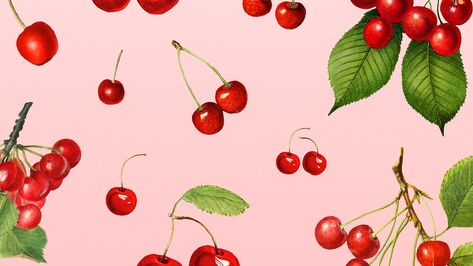 Cherry Wallpaper Laptop, Cherry Wallpaper Iphone, Red And Pink Background, Strawberry Wallpaper, Baby Table, Laptop Wallpapers, Wallpaper Themes, Hand Images, Computer Backgrounds