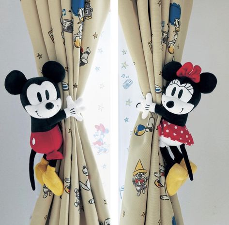 Boy Nursery Curtains, Mickey Mouse Bedroom Decor, Nursery Curtains Boy, Mickey Mouse Room, Disney House Ideas, Mickey Mouse Bedroom, Miki Mouse, Mickey Mouse Images, Walt Disney Mickey Mouse