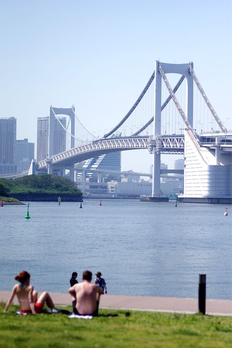 The fine day in May, 2015.  Odaiba in Tokyo. Odaiba Tokyo, Japan Prefectures, Tokyo Bay, Turning Japanese, Paris Metro, Japan Travel Tips, Go To Japan, Odaiba, Environment Design