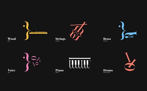 Music School Branding, Music Studio Branding, Music School Design, Classical Music Notes, Music School Logo, Music Identity, Music Branding, School Signage, Music Logos