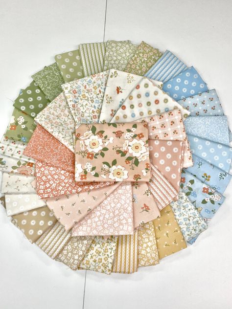 Dainty Meadow Fat Quarter Bundle - 39 fat quarters. Floral fabric from My Sew Quilty Life Corey Yoder Fabric, Fat Quarter Shop Tutorials, Beautiful Fabrics, Quilting Fabrics, Fat Quarter Shop, Fabric Bundle, Fat Quarter Bundles, Fat Quarters, Floral Fabric