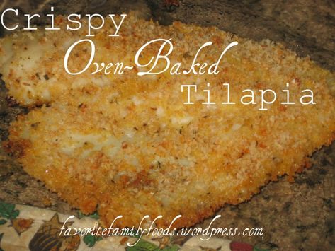 Oven Tilapia, Breaded Tilapia, Oven Baked Tilapia, Tilapia Recipes Easy, Baked Tilapia Recipes, Fish Recipes Baked, Seafood Bake, Baked Tilapia, Tilapia Recipes