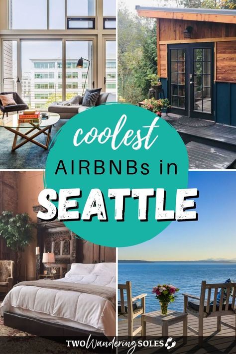 Airbnbs in Seattle range from modern downtown lofts to quirky houseboat stays. Whether you’re visiting the Puget Sound metropolis for vacation, business, or planning the perfect staycation, you’ll want to check out this list of the best Airbnbs in Seattle. Plus, they offer experiences you won’t get in a hotel. airbnb seattle wa | best airbnb in seattle Seattle Airbnb, Unique Accommodation, Seattle Vacation, Seattle Trip, Usa Places To Visit, Seattle Hotels, Downtown Lofts, Downtown Seattle, Washington Usa