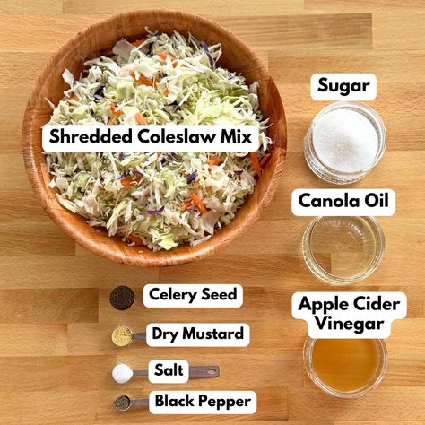 Southern Coleslaw Recipe with Vinegar Dressing Coleslaw With Vinegar Dressing, Southern Coleslaw Recipe, Southern Coleslaw, Vinegar Coleslaw, Almond Fruit, Homemade Coleslaw, Shredded Brussel Sprouts, Vinegar Dressing, Appetizers Finger Foods