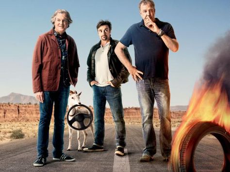 'The Grand Tour' Amazon's New Take on 'Top Gear' Is Already Getting Rave Reviews Clarkson Hammond May, Top Gear Uk, Richard Hammond, The Grand Tour, James May, Jeremy Clarkson, Movie Plot, Stephen Colbert, Discovery Channel