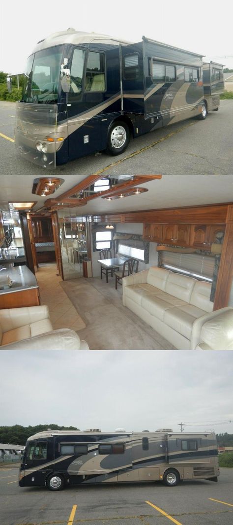 home on wheels 2002 Fleetwood American Dream 40M camper Alcoa Wheels, Camper For Sale, Paint Blue, Michelin Tires, Home On Wheels, Campers For Sale, Tire Cover, House On Wheels, American Dream