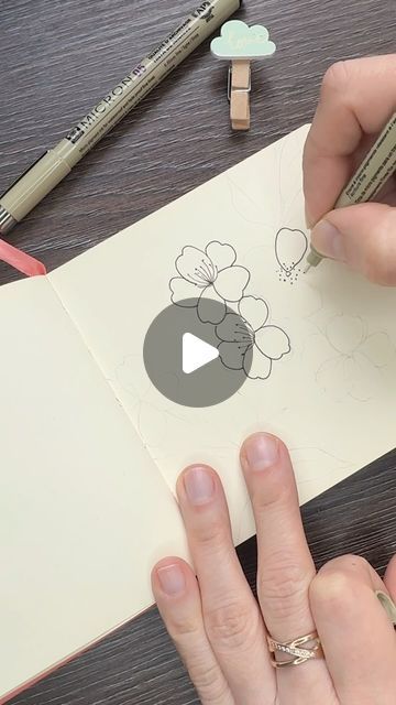 Sveta 🇺🇦 nature inspired artist on Instagram: "Draw cherry blossom with me. Do you have an awesome trees all in bloom where you live? I adore this season 🌸🌸🌸 like a reference was used picture by skyblue1957" How To Draw Blossom Flower, Cherry Blossom Flower Drawing, Cherry Blossoms Drawing, Blossom Tree Drawing, Cherry Tree Drawing, How To Draw Cherry Blossoms, Cherry Blossom Tutorial Drawing, Cherry Blossom Tree Drawing, Cherry Blossom Branches Drawing