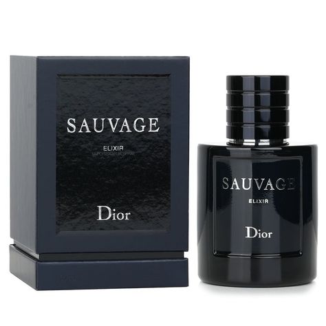 Christian Dior's Sauvage Elixir Spray Is A Men's Fragrance With A Powerful Appeal Created By Combining Earthy Wood Notes With An Unexpected Pop Of Energizing Citrus. The Heart Of The Scent Is The Essence Of Lavender, Tailor-Made Specifically For The Dior Fragrance House To Create A Completely Unique Aroma. The Lacquered-Glass Midnight Blue Bottle Reflects The Sophistication Of Sauvage Elixir Spray. Dior Cologne, Dior Sauvage Elixir, Dior Fragrance, Dior Sauvage, Mini Fragrance, After Shave Lotion, Men Dior, Talcum Powder, Men's Fragrance