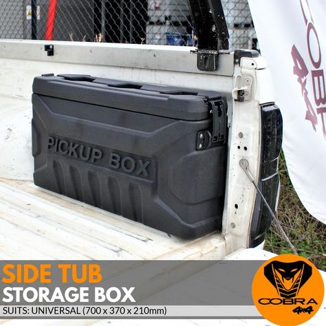 Nissan Frontier 4x4, Truck Storage Box, Suv Storage, Truck Tool Boxes, Bulletproof Clothing, Truck Boxes, Metal Tub, Truck Tool Box, Side Box