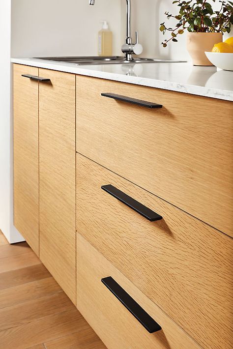 Bexley Pulls - Modern Knobs & Pulls - Modern Home Decor - Room & Board Prairie Kitchen, Modern Cabinet Pulls, Modern Cabinet Hardware, Entryway Inspiration, Bath Inspiration, Cabinet Modern, Kitchen Pulls, Mid Century Modern Kitchen, Linear Design