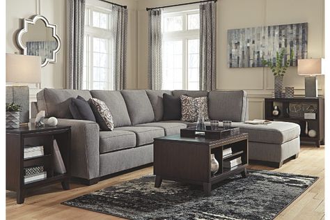 Dark Grey Sectional, Charcoal Pillow, Gray Couch, Sectional With Chaise, Sectional Ottoman, Sectional With Ottoman, Glass Front Cabinets, Grey Sectional, Grey Upholstery