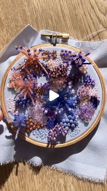 imogen melissa on Instagram: "Summer nights embroidery is back in stock🧚🏻‍♀️ This hoop is inspired by the long summer evenings, cooling down as the sun sets🌞 I love the colours in this piece, the soft blues and pinks paired with the copper hints are very dreamy!!" Imogen Melissa, Sunrise Embroidery, Sun Set, Sun Sets, Instagram Summer, Summer Evening, Back In Stock, Summer Nights, Cross Stitch Embroidery