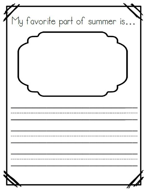 In science, we have started discussing seasons. It’s a great time to start teaching about the different seasons since we are about to switch over to fall. Before that happens, we wanted to have our students write about what their favourite part of summer is. We didn’t want them to tell us an activity they … Summer Writing Activity, Summer Writing Prompts, Home Daycare Ideas, Summer Writing, Summer Preschool, Daycare Ideas, Drawing Prompt, Writing Prompt, Different Seasons